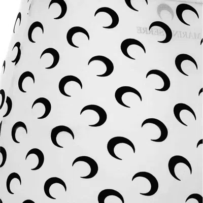 Marine Serre Crescent Moon Lycra Leggings With All-over Logo In White