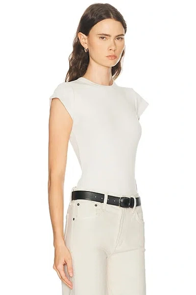 Agolde Bryce Cap Sleeve Tee In Cholla In Multi