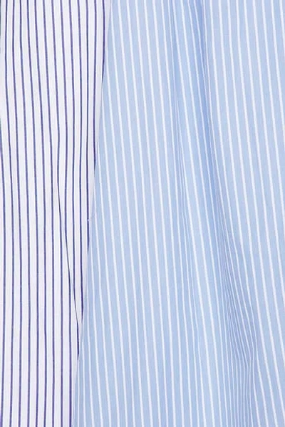 Simkhai Chamberlain Cotton Midi Dress Periwinkle Multi Stripe In Blue