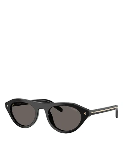 Prada Pr B15s 16k731 51mm Womens Irregular Sunglasses In Black