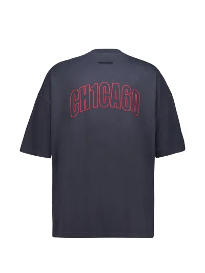 Essentials Chicago 90s Cotton T-shirt In Blue