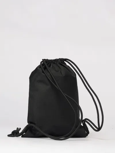Ea7 Logo-print Drawstring Backpack In Black