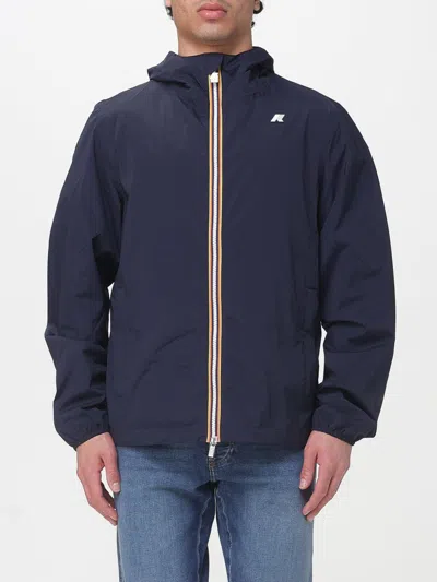 K-way Jack St Warm Double Corto Short Padded Jacket In Blue