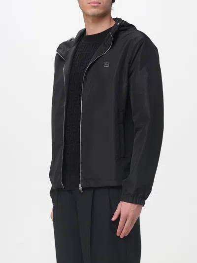 Fendi Polyester Windbreaker In Black