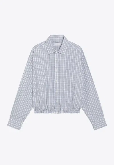 Prada Checked Buttoned Shirt In Pattern