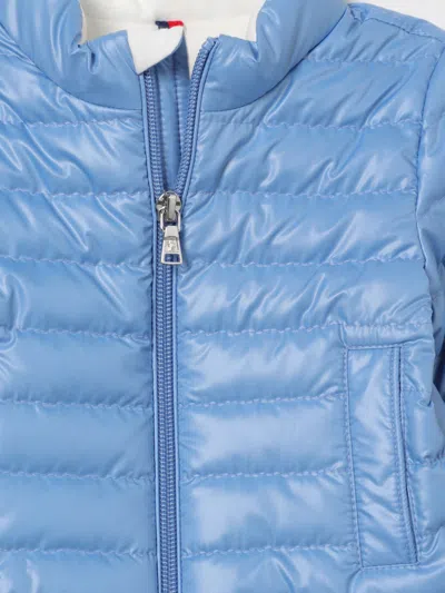 Moncler Light Blue Kerem Quilted Shell-down Jacket 3-36 In Blue