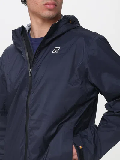 K-way Coat Men  In Blue