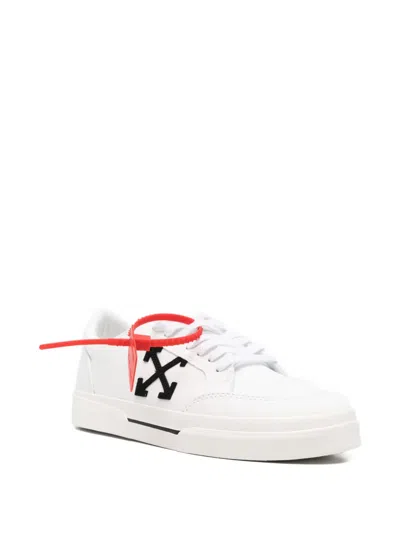 Off-white New Low Vulcanized Canvas Sneakers In White