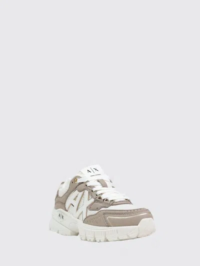 Armani Exchange Technical Fabric Sneakers In Gray