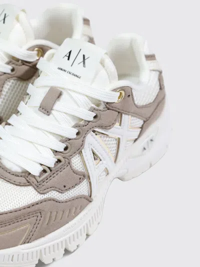 Armani Exchange Technical Fabric Sneakers In Gray