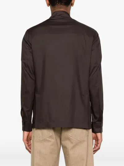 Montecore Buttoned Pocket Jacket In Brown