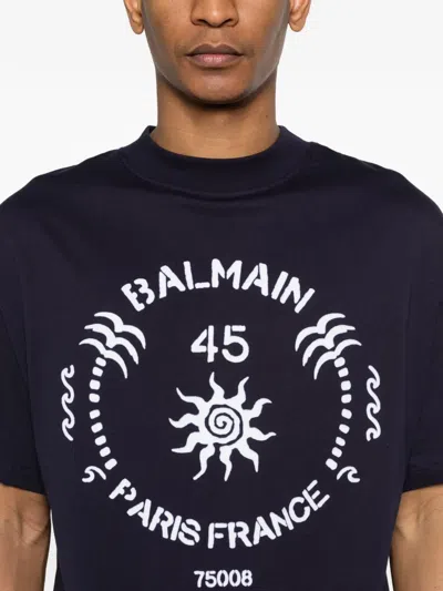 Balmain Graphic-print T-shirt In Black