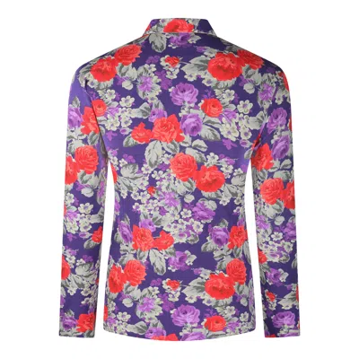Acne Studios Flower Printed Shirt In Multi