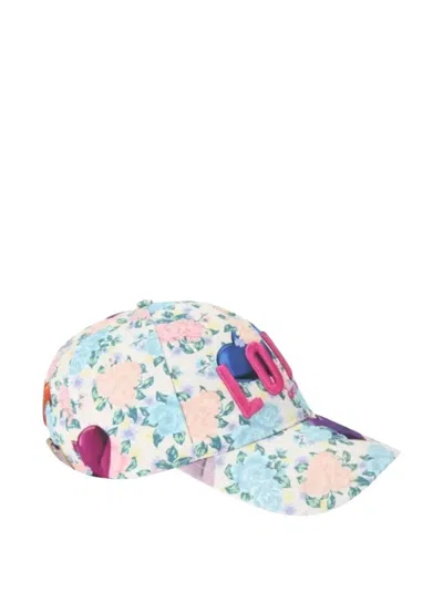 Kurt Geiger Floral-patterned Baseball Cap In Multi