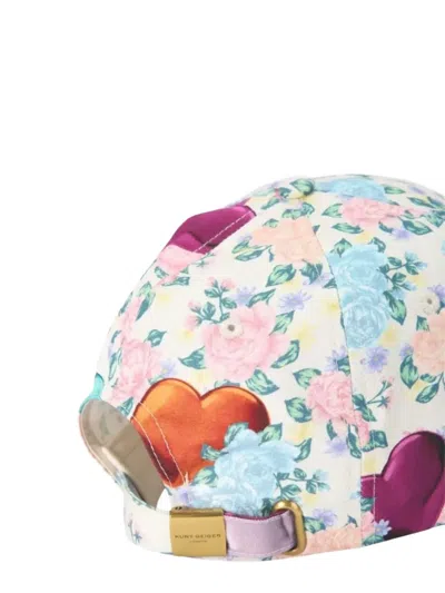 Kurt Geiger Floral-patterned Baseball Cap In Multi