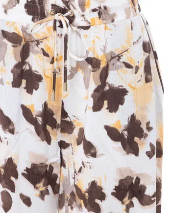 Liu •jo Liu Jo Drawstring Wide Leg Trousers In Multi