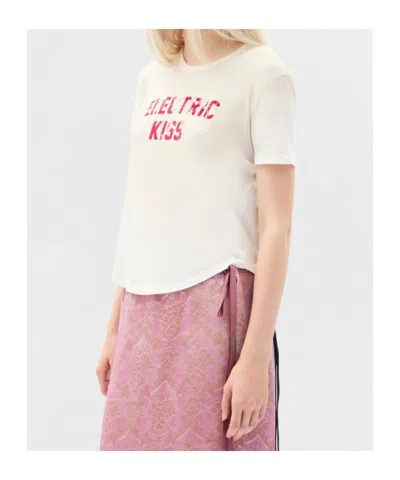 Ann Demeulemeester Floor Micro T-shirt In Neutral