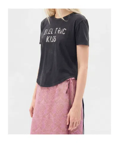 Ann Demeulemeester Floor Micro T-shirt In Blue
