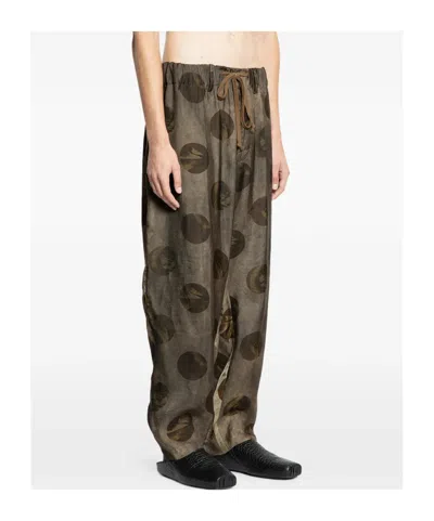 Uma Wang Drawstring Casual Pants In Multi