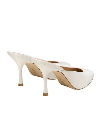 Stuart Weitzman Madison Mule 85 In White