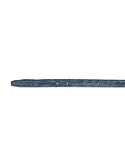 Celine Logo Belt In Blue