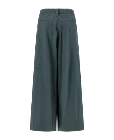 Max Mara Drawstring Casual Pants In Blue