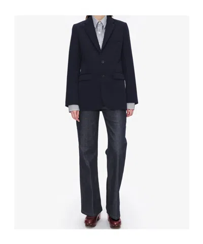 Apc Button Blazer In Black