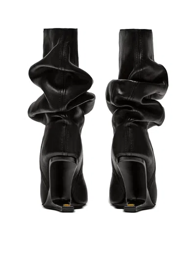 Balmain No Wedge Ankle Boots In Black