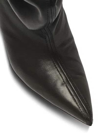 Balmain No Wedge Ankle Boots In Black