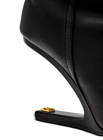 Balmain No Wedge Ankle Boots In Black