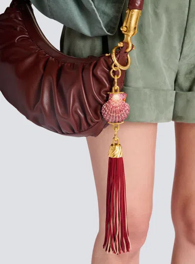 Balmain Shell Tassel Charm In Multi