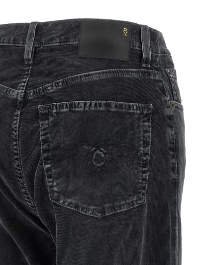 R13 Belt Loop Jeans In Black