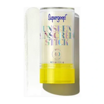 Supergoop Unseen Sunscreen Stick Spf 40 Invisible Sun Protection In Transparent