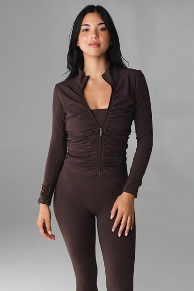 Vitality Cloud Ii Gather Jacket In Brown