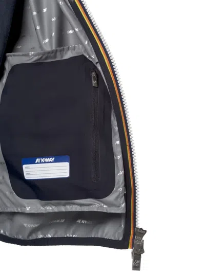 K-way Valen Stretch Dot Zip-fastening Sleeveless Vest In Blue