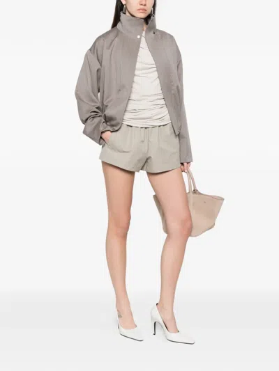 Wardrobe.nyc Elasticated Shorts In Neutral