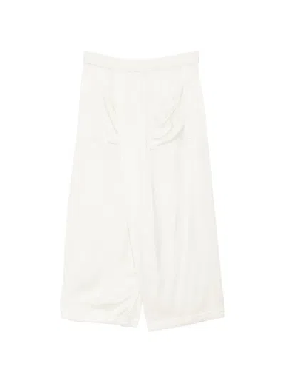 Julius Wrapped Trousers In White