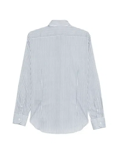 Fedeli Striped-pattern Shirt In Blue