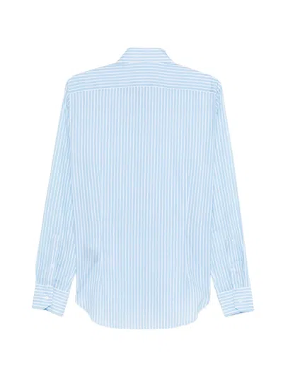 Fedeli Striped-pattern Shirt In Blue