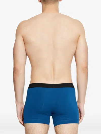 Tom Ford Logo-waistband Boxers In Blue