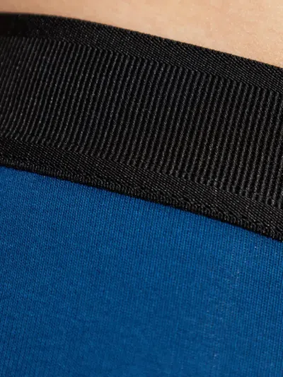 Tom Ford Logo-waistband Briefs In Blue