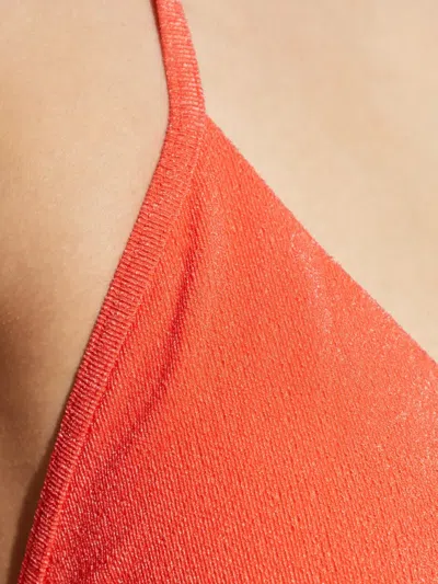 Balmain Tie-side Bikini In Orange