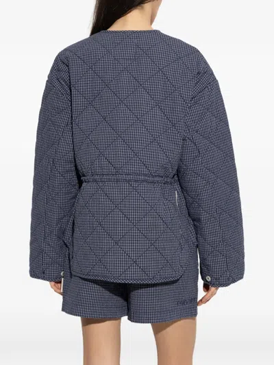 Rethinkit Studios Quilted-design Jacket In Blue