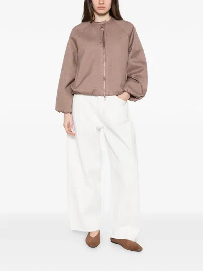 Duno Quilted Cropped Jacket In Neutral