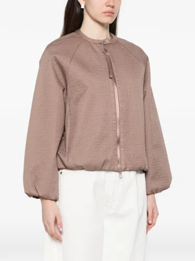 Duno Quilted Cropped Jacket In Neutral
