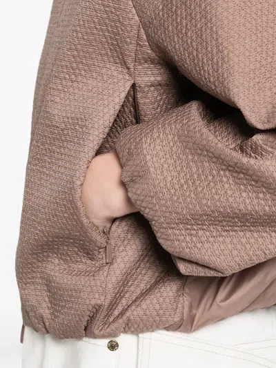 Duno Quilted Cropped Jacket In Neutral
