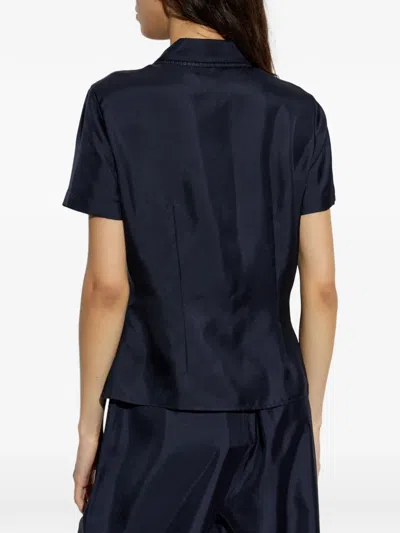 Rohe Silk Shirt In Blue