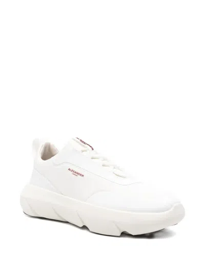 Alexander Smith Eclipse Panelled Leather Sneakers In White