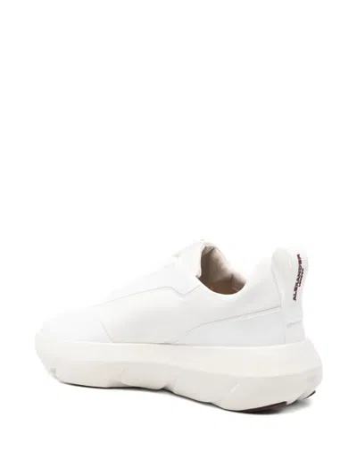Alexander Smith Eclipse Panelled Leather Sneakers In White