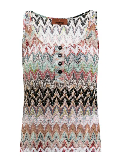 BUTTON PATTERNED TOP